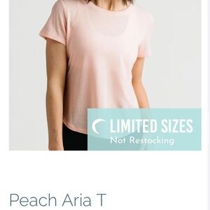 ZYIA Light Peach Short Sleeve Tee